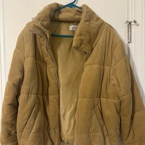 Sebby Beige Corduroy Jacket